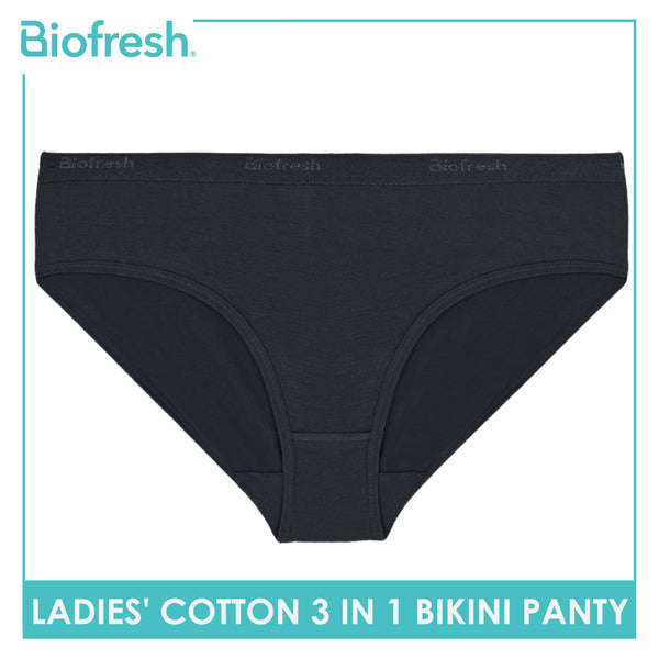 Biofresh Ladies' Antimicrobial Cotton Bikini Panty 3 pieces in a pack ULPKG30