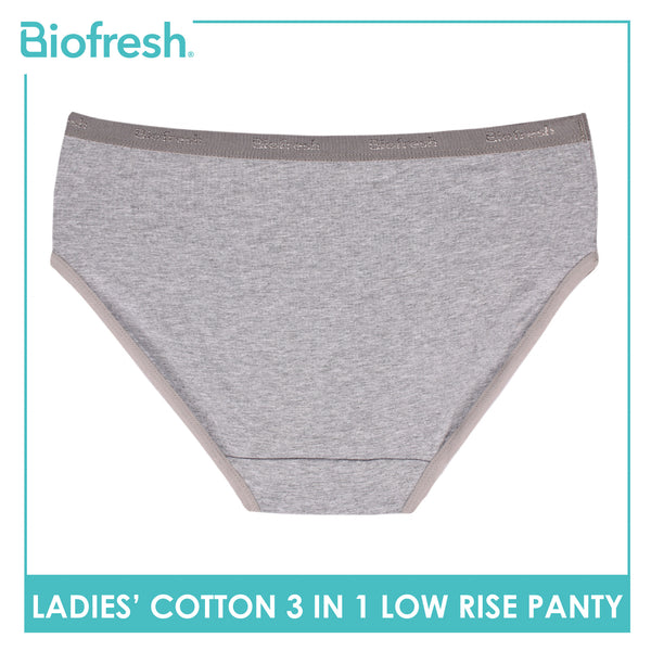 Biofresh Ladies' Antimicrobial Cotton Low Rise Panty 3 pieces in a pack ULPKG31