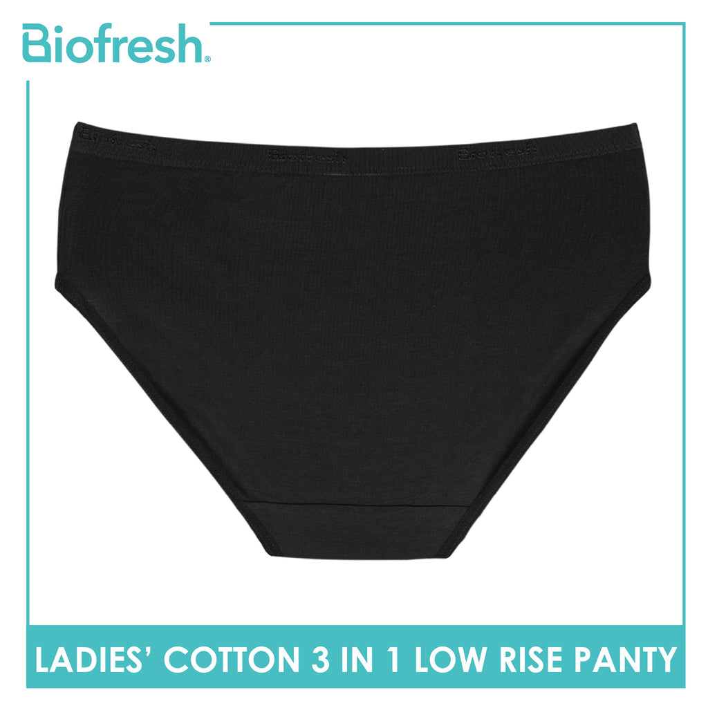 Biofresh Ladies' Antimicrobial Cotton Low Rise Panty 3 pieces in a pack ULPKG31