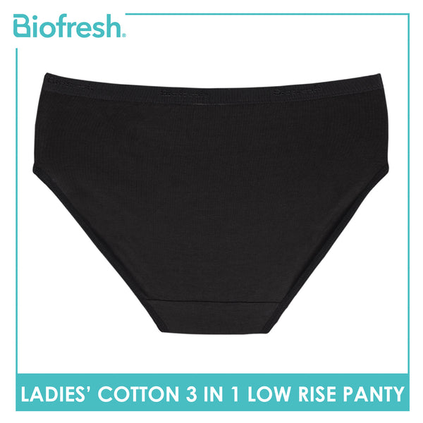 Biofresh Ladies' Antimicrobial Cotton Low Rise Panty 3 pieces in a pack ULPKG31