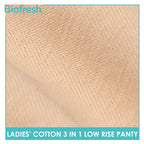 Biofresh Ladies' Antimicrobial Cotton Low Rise Panty 3 pieces in a pack ULPKG31