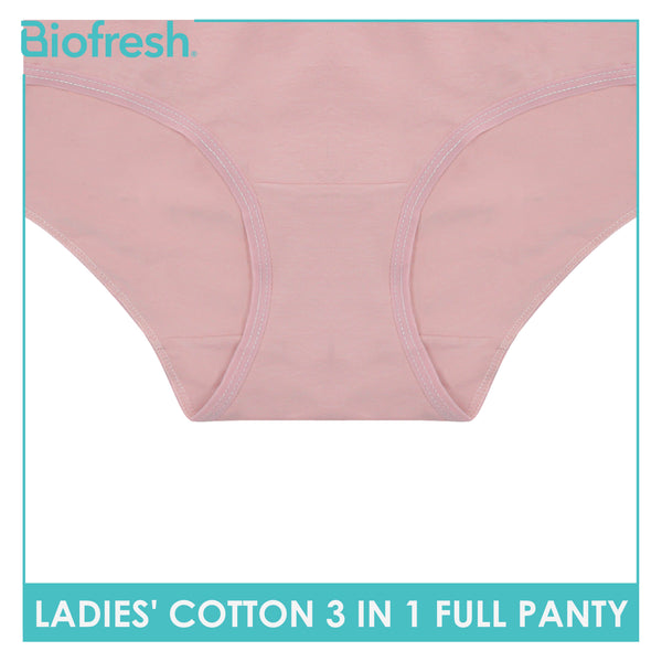 Biofresh Ladies' Antimicrobial Cotton Full Panty 3 pieces in a pack ULPRG3