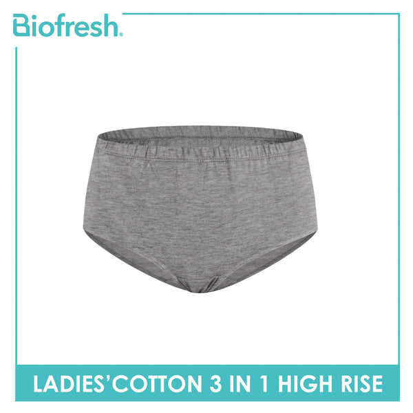 Biofresh Ladies' Antimicrobial Cotton High Rise 3 pieces in a pack ULPRG6