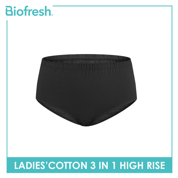 Biofresh Ladies' Antimicrobial Cotton High Rise 3 pieces in a pack ULPRG6