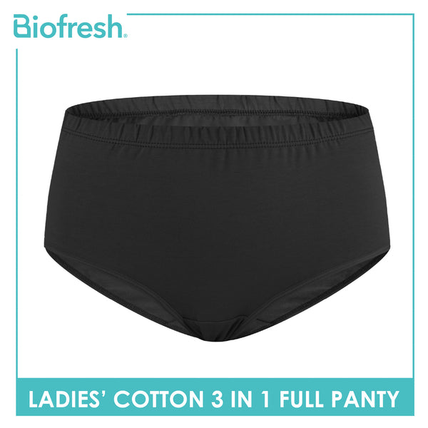 Biofresh Ladies' Antimicrobial Cotton Full Panty 3 pieces in a pack ULPRG6