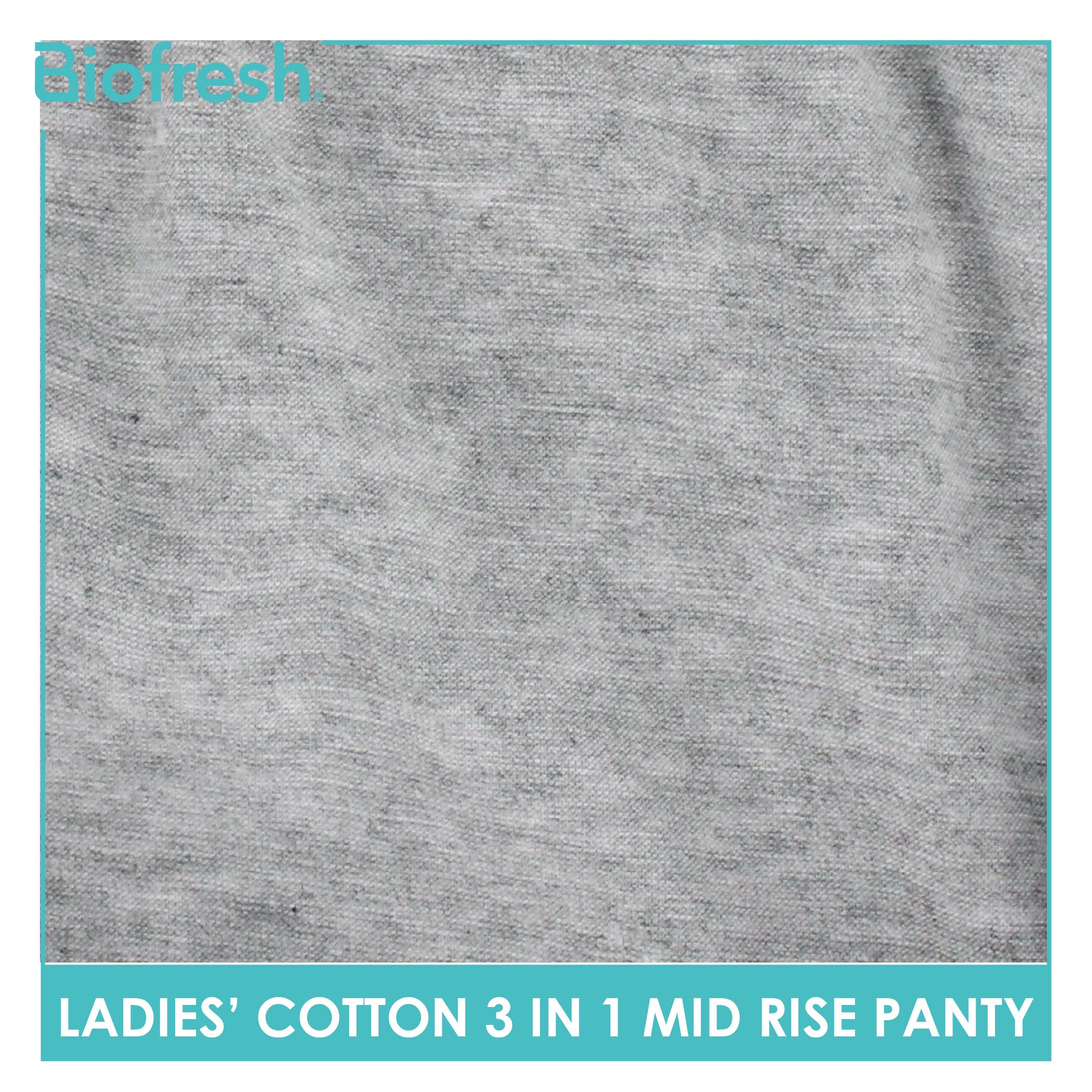 Biofresh Ladies' Antimicrobial Cotton Mid Rise Panty 3 pieces in a pack ULPSG1