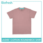 Biofresh Ladies' Antimicrobial Cotton Premium Slim Fit Roundneck Shirt 1 piece ULSR2