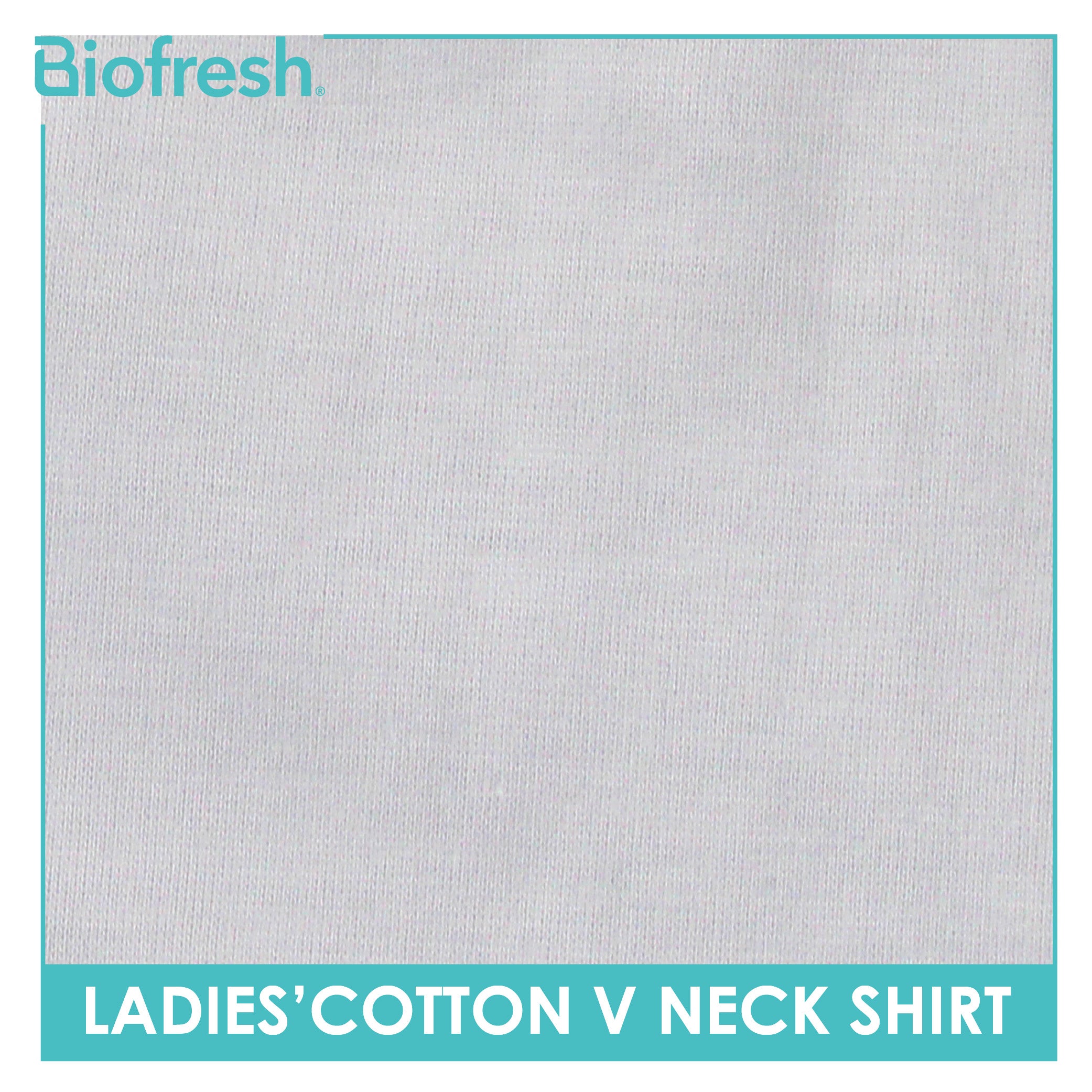 Biofresh Ladies’ Cotton Premium Slim Fit V-Neck Shirt 1 piece ULSV7