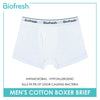 Biofresh Men's Antimicrobial Cotton Boxer Brief 1 piece UMBB2