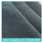 Biofresh Men's Antimicrobial Seamless Boxer Brief 5 pieces in a pack UMBBG11F