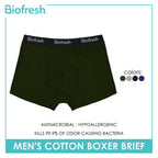 Biofresh Men's Antimicrobial Cotton Boxer Brief 1 piece UMBBFS2