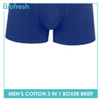 Biofresh Men's Antimicrobial Modal Cotton Boxer Brief 3 pieces in a pack UMBBG24