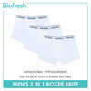 Biofresh Men's Antimicrobial Cotton Boxer Briefs 3 pieces in a pack UMBBG26