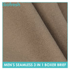 Biofresh Men's Antimicrobial Seamless Boxer Brief 3 pieces in a pack UMBBG28