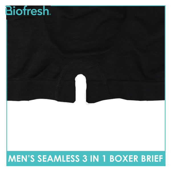 Biofresh Men's Antimicrobial Seamless Boxer Brief 3 pieces in a pack UMBBG28