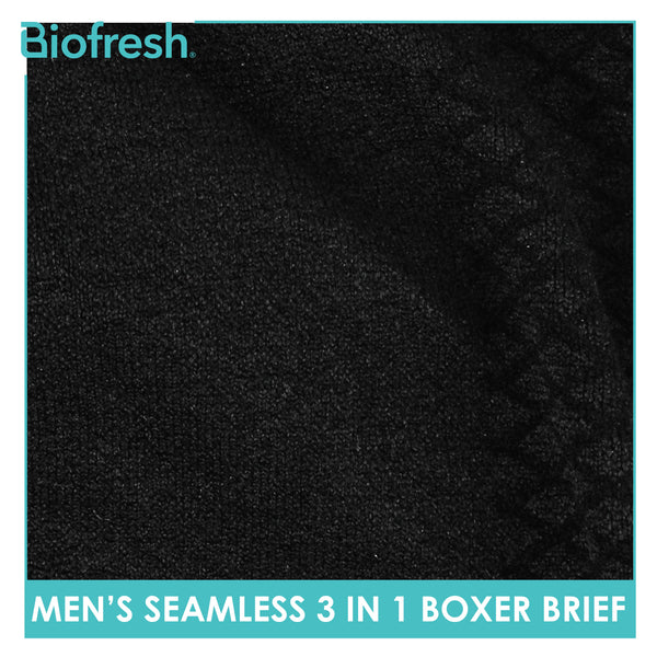 Biofresh Men's Antimicrobial Seamless Boxer Brief 3 pieces in a pack UMBBG28