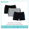 Biofresh Men's Antimicrobial Seamless Boxer Brief 3 pieces in a pack UMBBG29