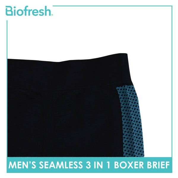 Biofresh Men's Antimicrobial Seamless Boxer Brief 3 pieces in a pack UMBBG29