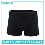 Biofresh Men's Antimicrobial Cotton Boxer Brief 3 pieces in a pack UMBBG9
