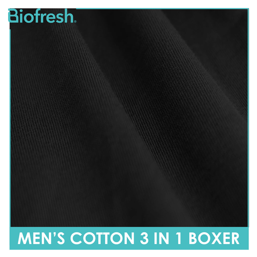 Biofresh Men's Antimicrobial Cotton Boxer Brief 3 pieces in a pack UMBBG9