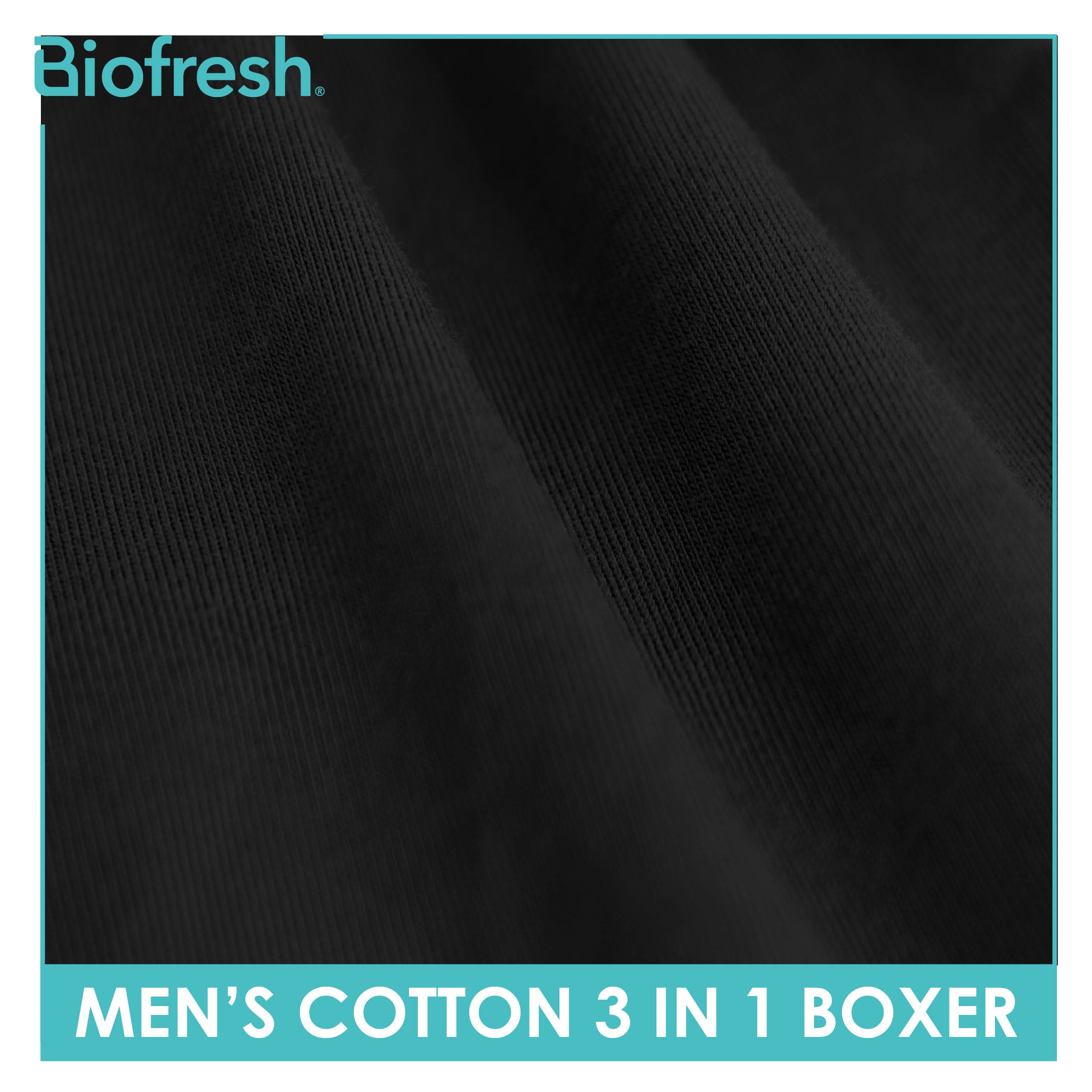 Biofresh Men's Antimicrobial Cotton Boxer Brief 3 pieces in a pack UMBBG9