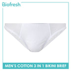 Biofresh Men's Antimicrobial Cotton Bikini Brief 3 pieces in a pack UMBKG0101