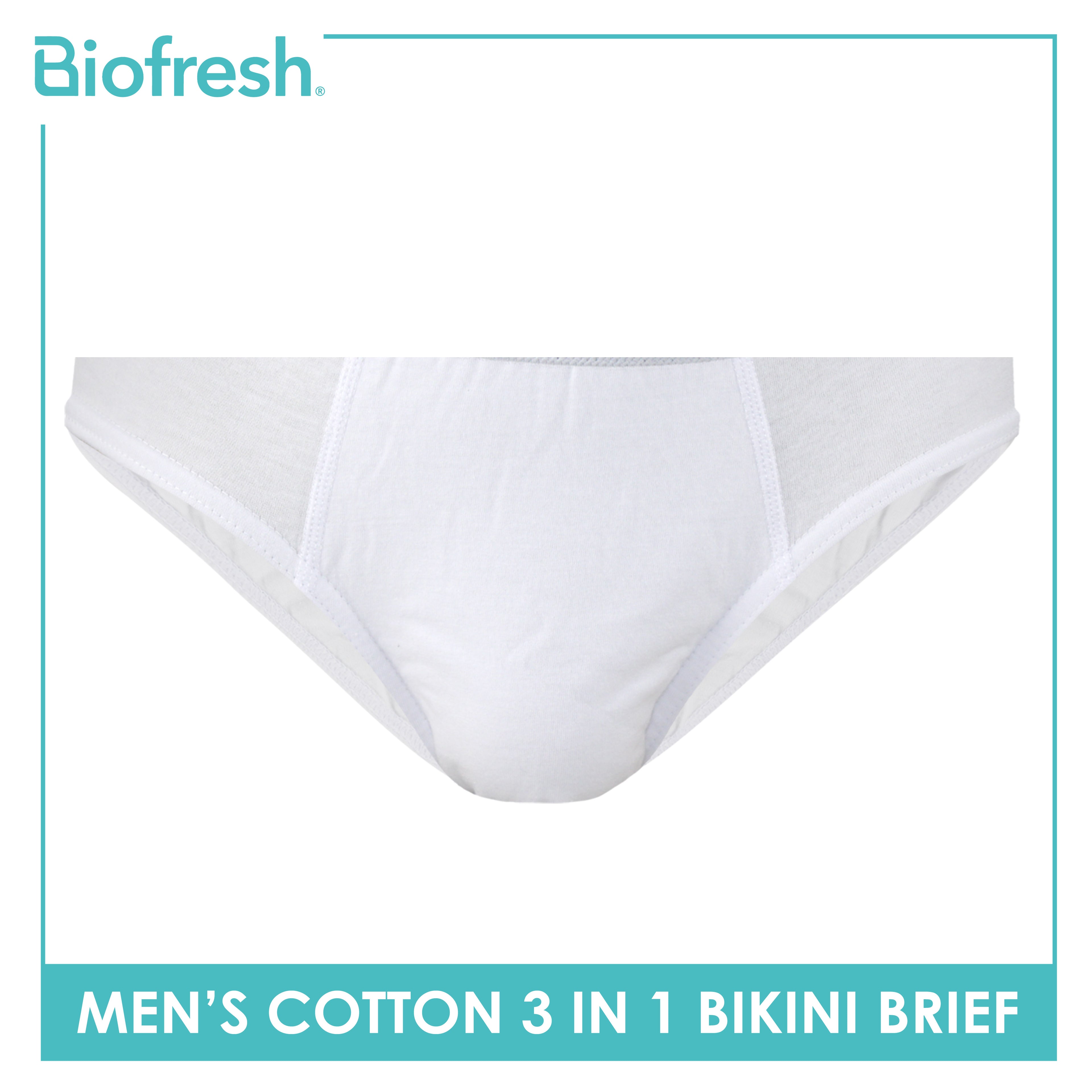 Biofresh Men's Antimicrobial Cotton Bikini Brief 3 pieces in a pack UMBKG0101