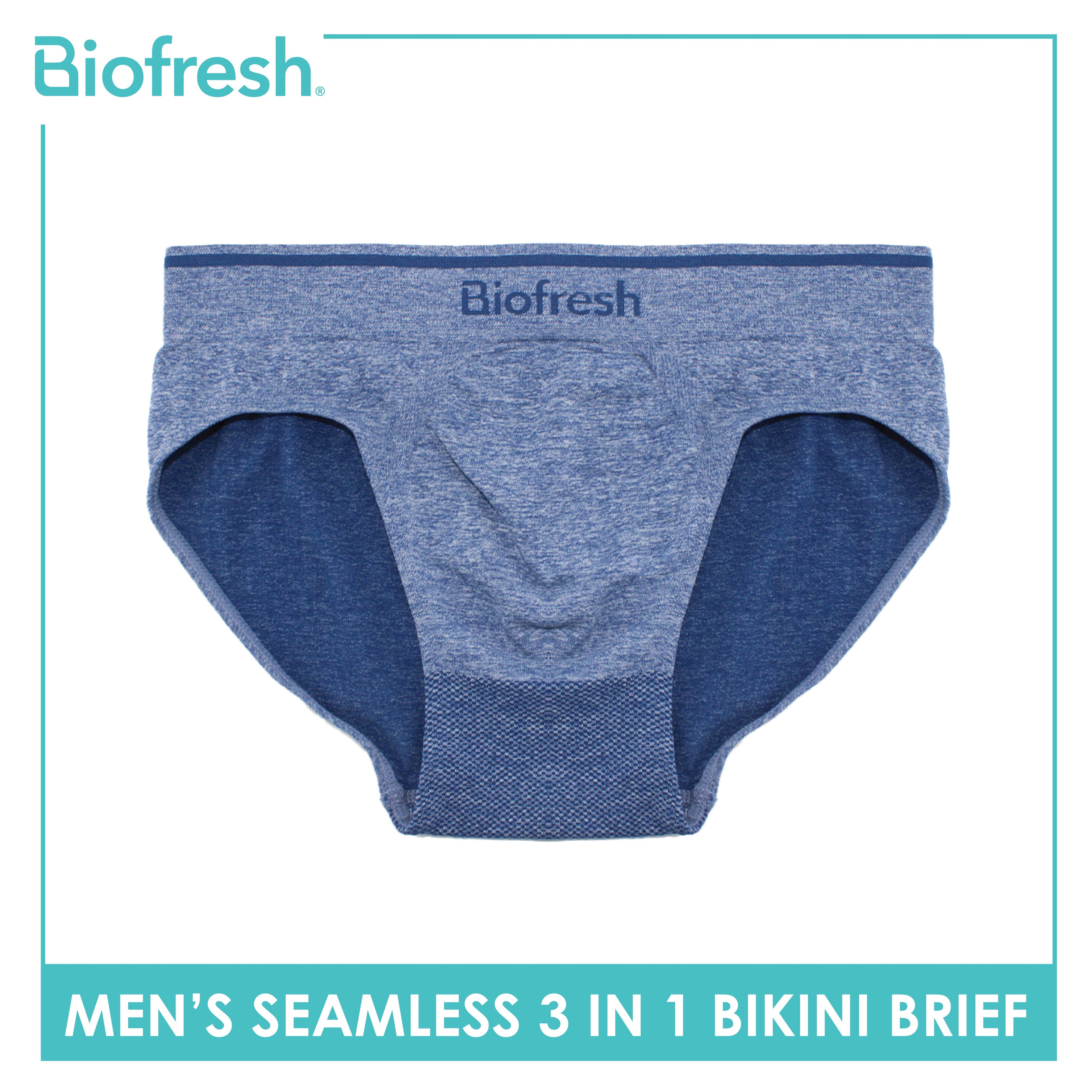 Biofresh Men's Antimicrobial Seamless Bikini Brief 3 pieces in a pack UMBSG11