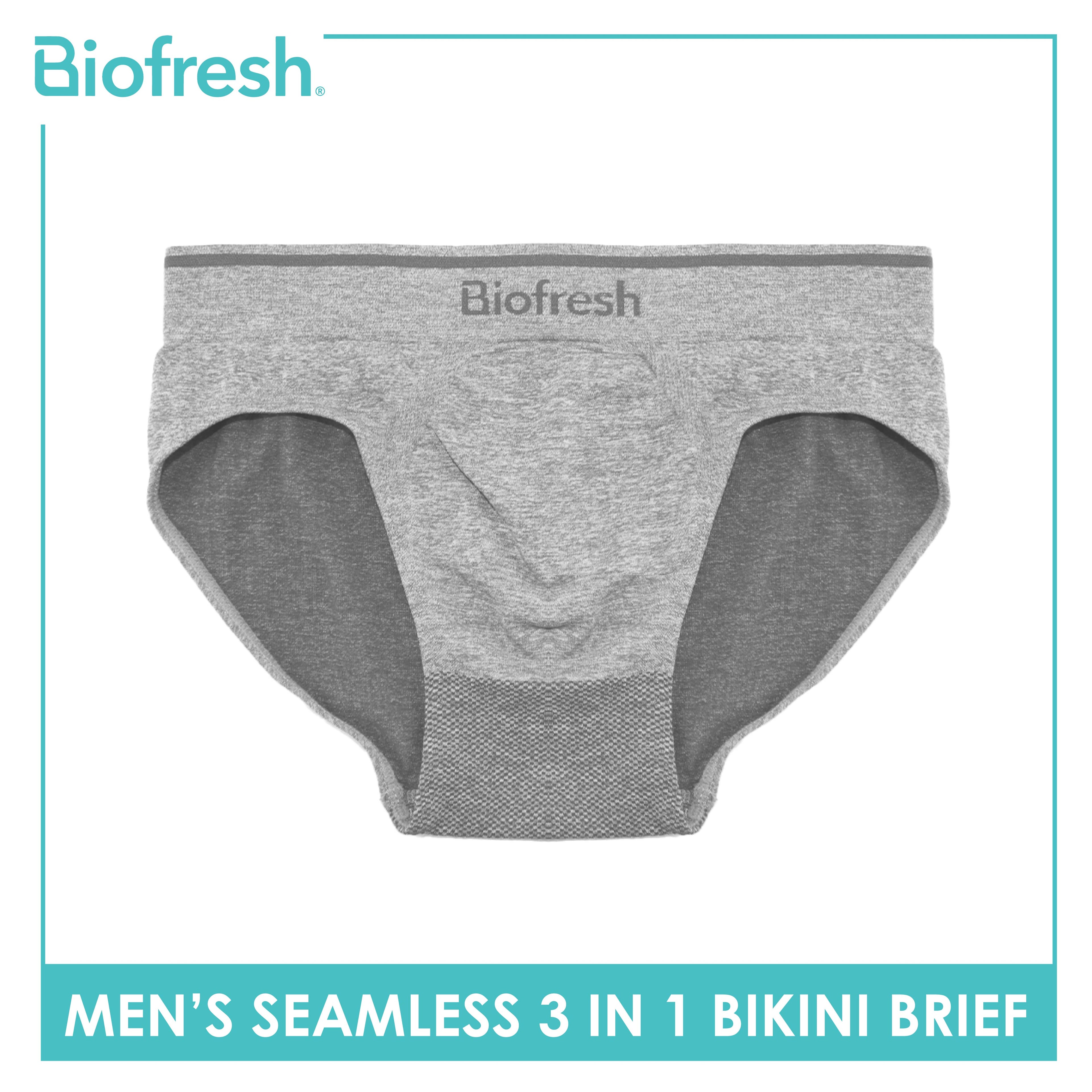 Biofresh Men's Antimicrobial Seamless Bikini Brief 3 pieces in a pack UMBSG11