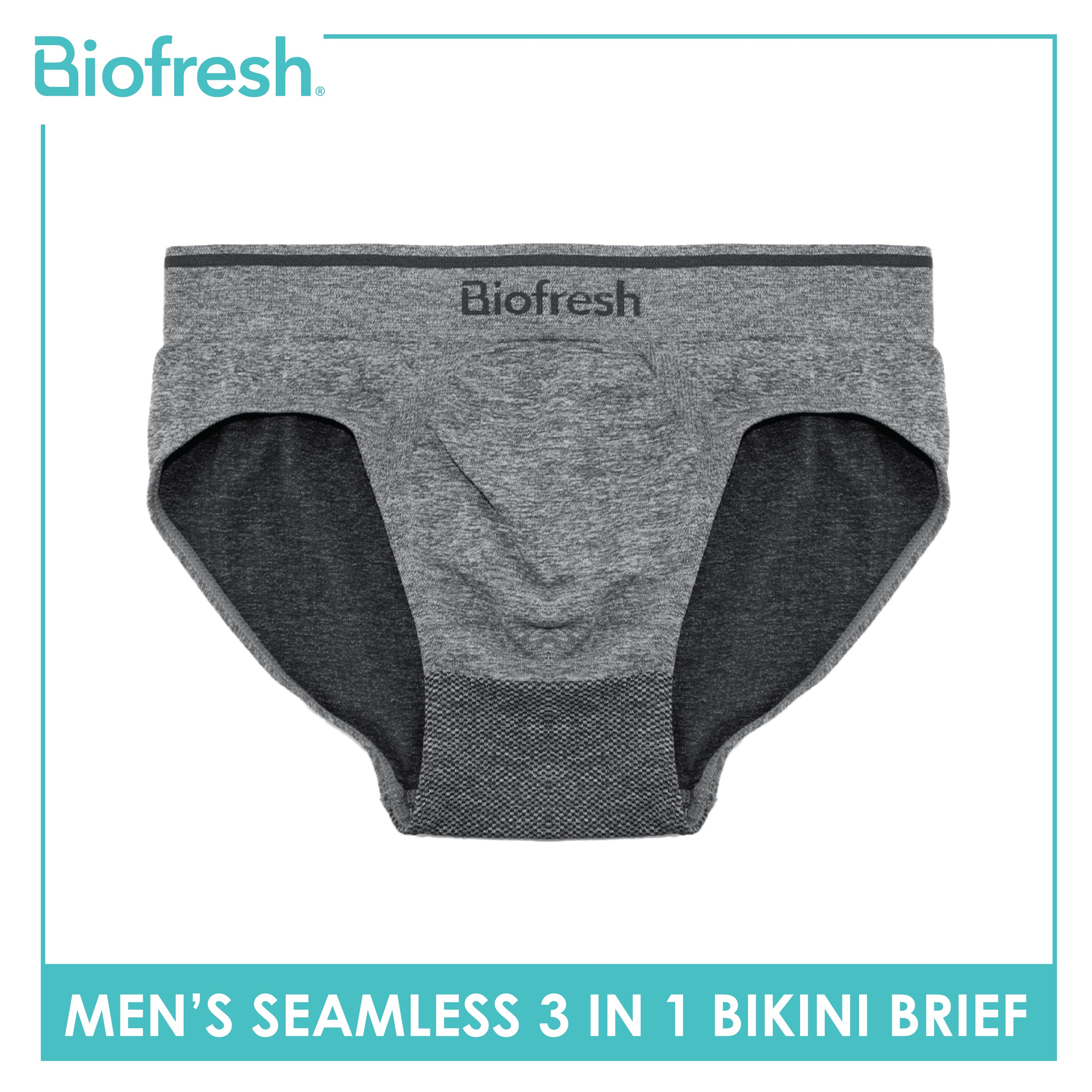 Biofresh Men's Antimicrobial Seamless Bikini Brief 3 pieces in a pack UMBSG11