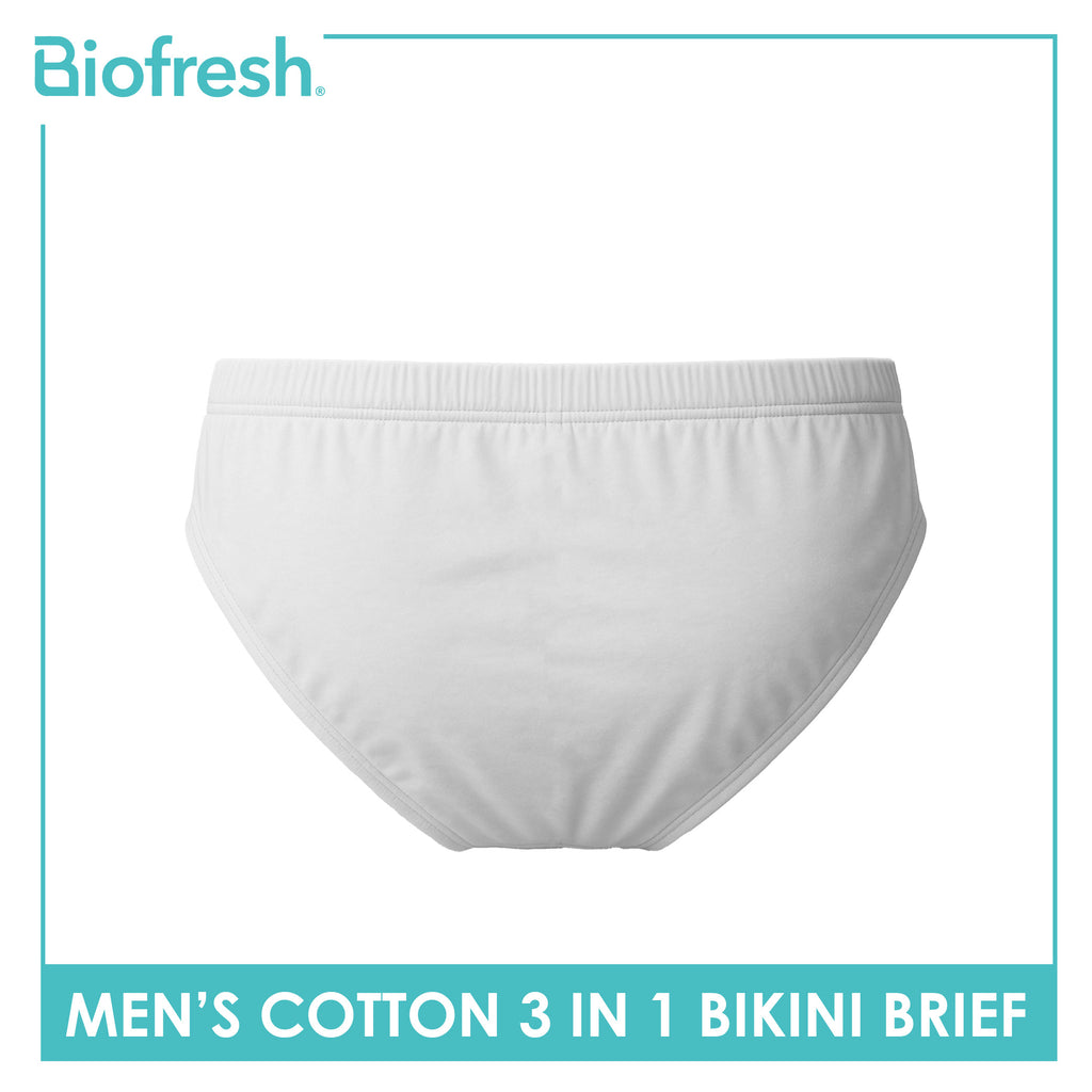 Biofresh Men's Antimicrobial Cotton Bikini Brief 3 pieces in a pack UMBSG12