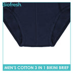 Biofresh Men's Antimicrobial Cotton Bikini Brief 3 pieces in a pack UMBSG1