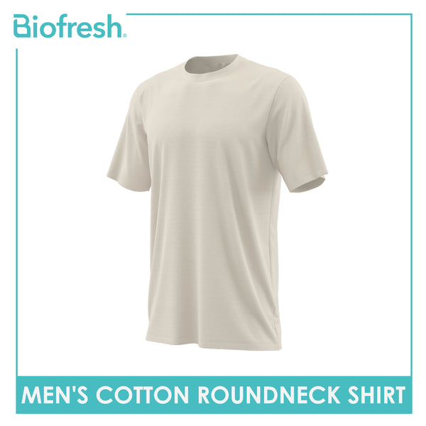 Biofresh Men's Antimicrobial Cotton Premium Slim Fit Round Neck Shirt 1 piece UMSPR4201