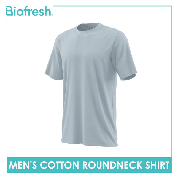 Biofresh Men's Antimicrobial Cotton Premium Slim Fit Round Neck Shirt 1 piece UMSPR4201