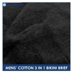 Burlington Men's Cotton Bikini Brief 3 pieces in a pack GTMBSG5