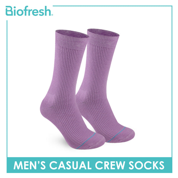 Biofresh Men’s Cotton Light Performance Crew Socks 1 pair RMC4401