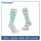 Burlington Girl's Cotton Light Performance Knee High Socks 3 pairs in a pack BGCKH4404