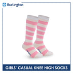 Burlington Girl's Cotton Light Performance Knee High Socks 3 pairs in a pack BGCKH4404
