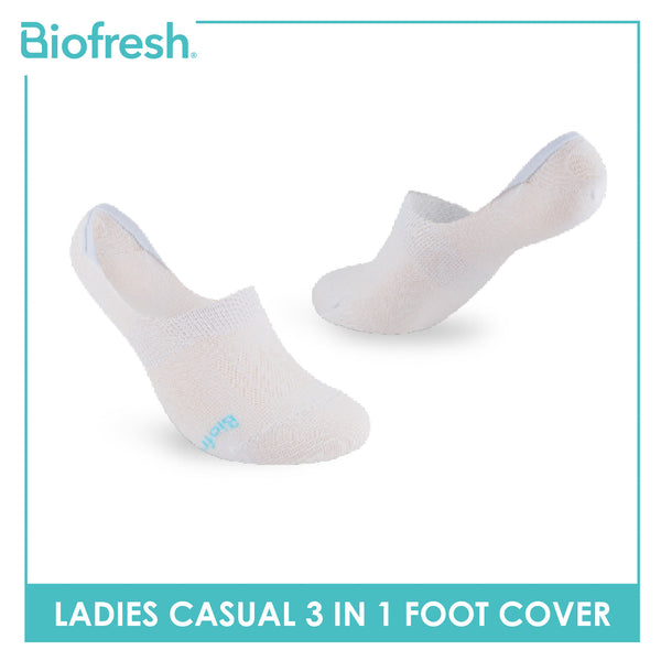 Biofresh Ladies' Antimicrobial Lite Thin Casual Foot Cover 3 pairs in a pack RLCFG7