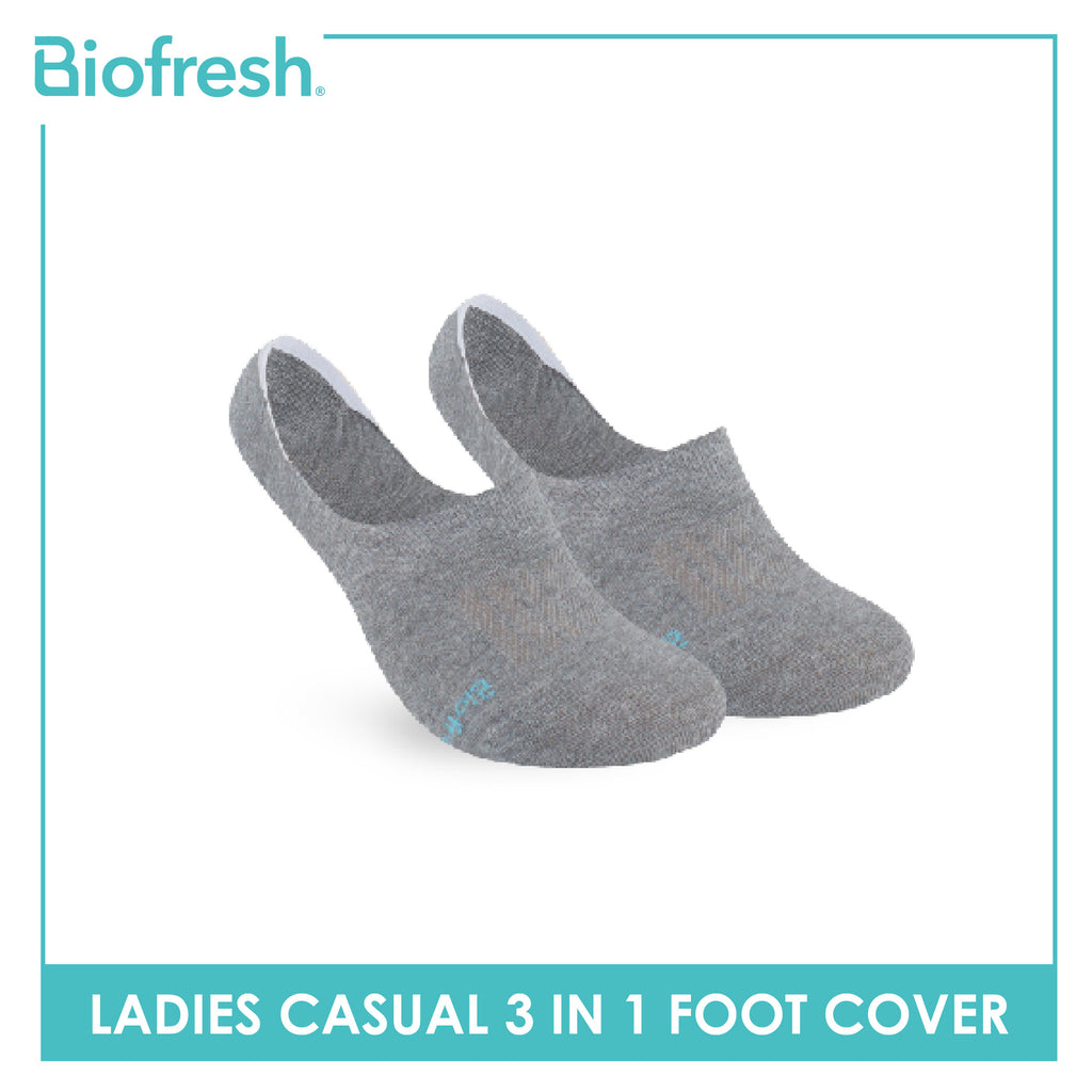 Biofresh Ladies' Antimicrobial Lite Thin Casual Foot Cover 3 pairs in a pack RLCFG7
