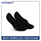 Microban Boys' Cotton Thick Sports Foot Cover 3 pairs in a pack VBSFG8