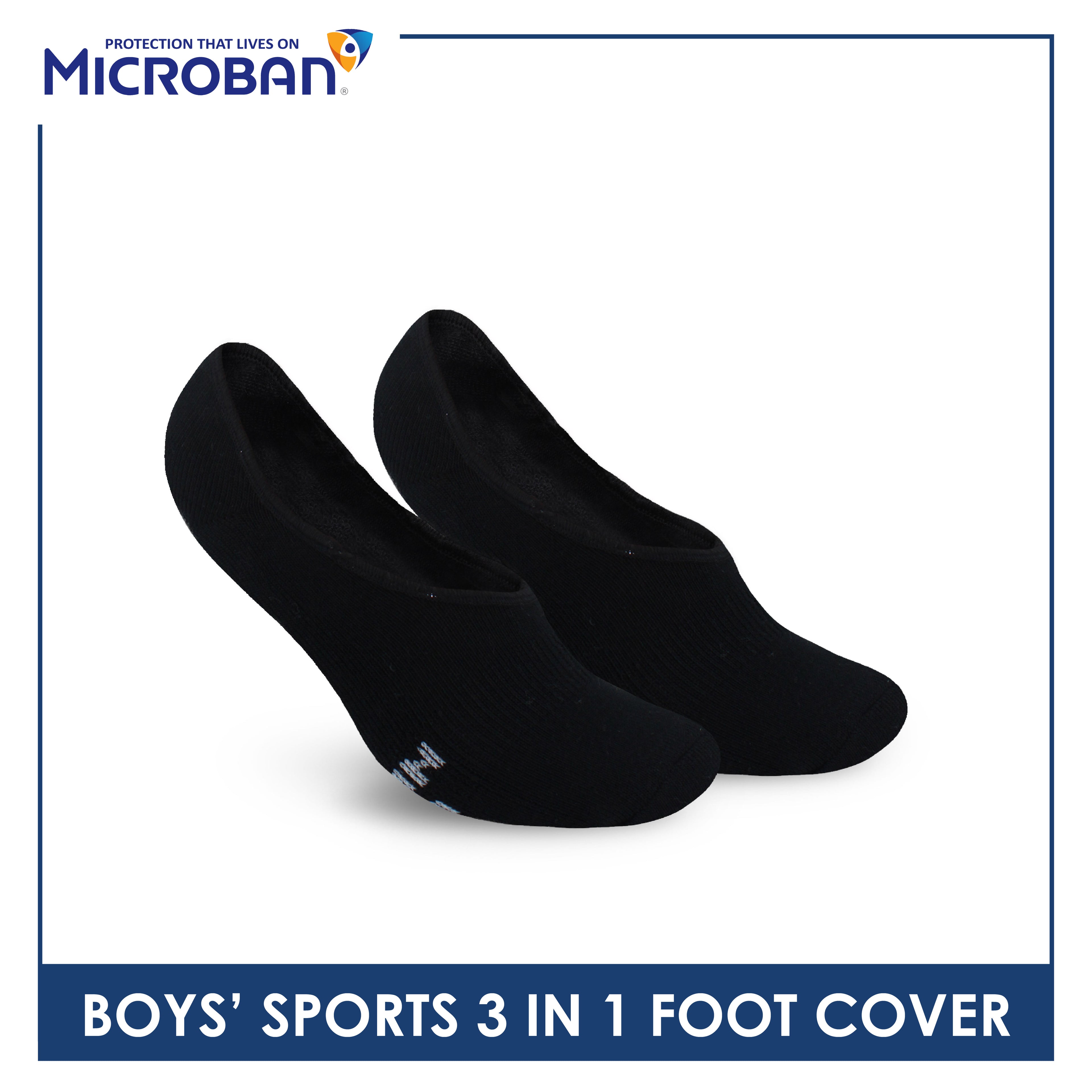 Microban Boys' Cotton Thick Sports Foot Cover 3 pairs in a pack VBSFG8