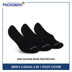 Microban Men's Cotton Thin Casual Foot Cover 3 pairs in a pack VMCFG6