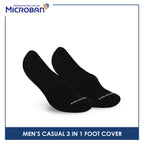 Microban Men's Cotton Thin Casual Foot Cover 3 pairs in a pack VMCFG6