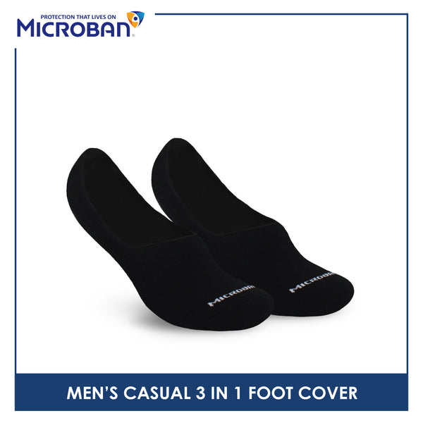 Microban Men's Cotton Thin Casual Foot Cover 3 pairs in a pack VMCFG6