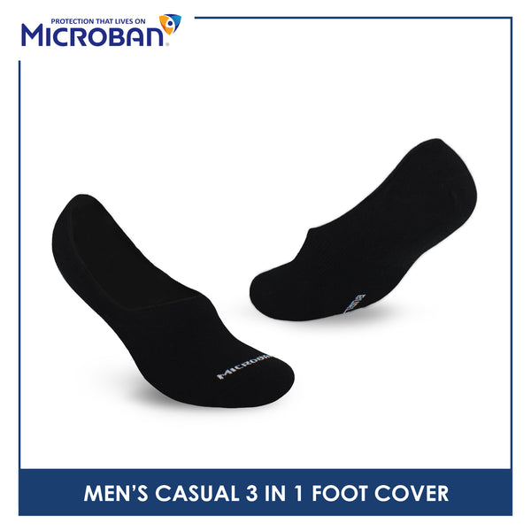 Microban Men's Cotton Thin Casual Foot Cover 3 pairs in a pack VMCFG6