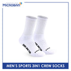 Microban Men's Cotton Thick Sports Crew Socks 3 pairs in a pack VMSKG20