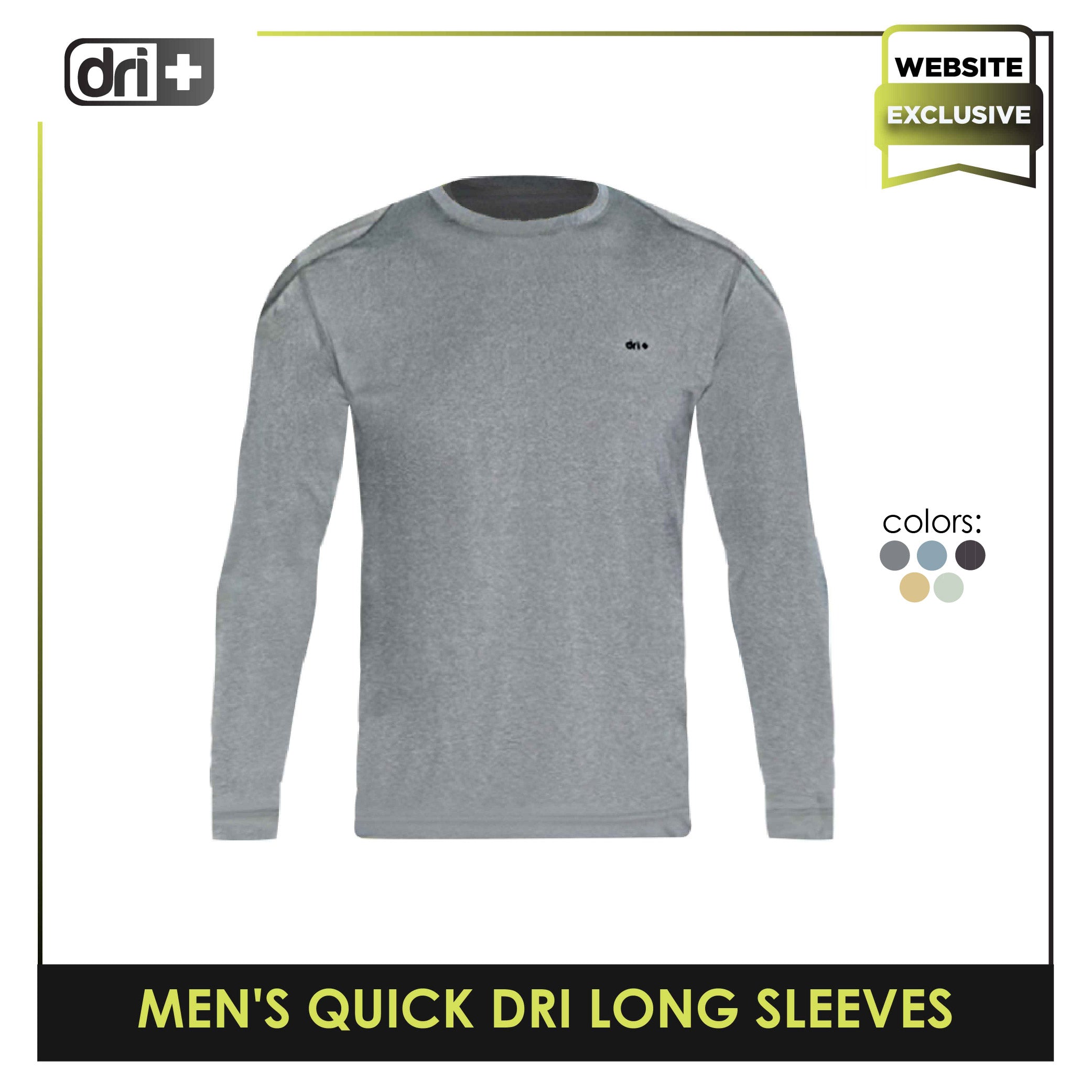 Dri Plus Men's Quick Dri Long Sleeves 1 piece ODMSRL0401