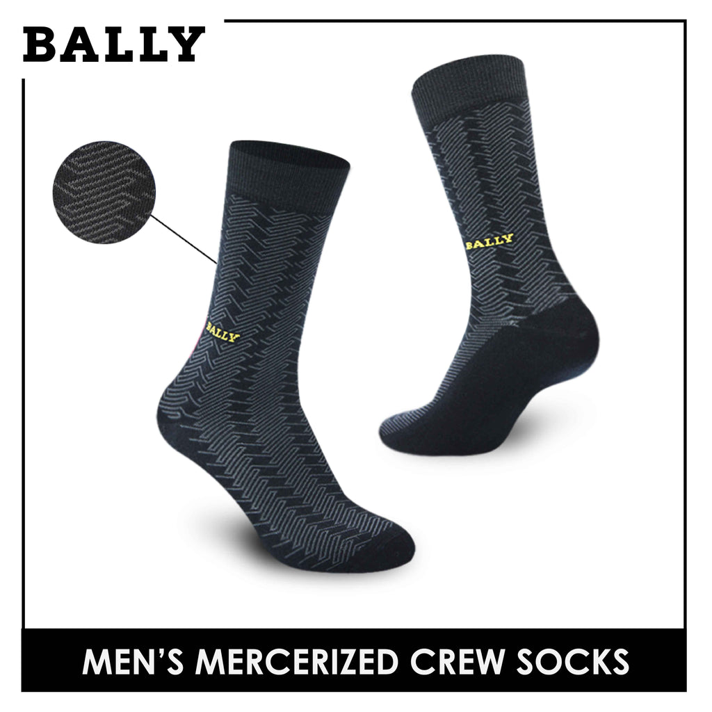 Bally Men's Premium Cotton Light Performance Dress Crew Socks 1 pair YMC1102
