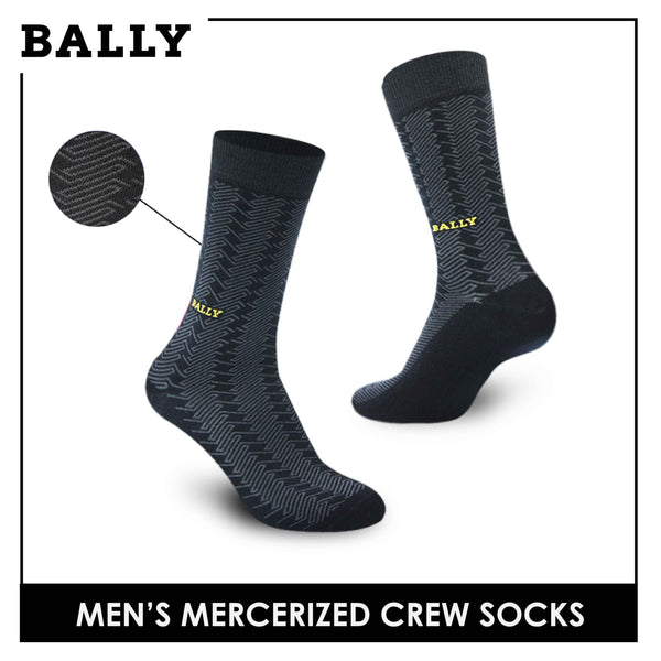 Bally Men's Premium Cotton Lite Casual Dress Crew Socks 1 pair YMC1102